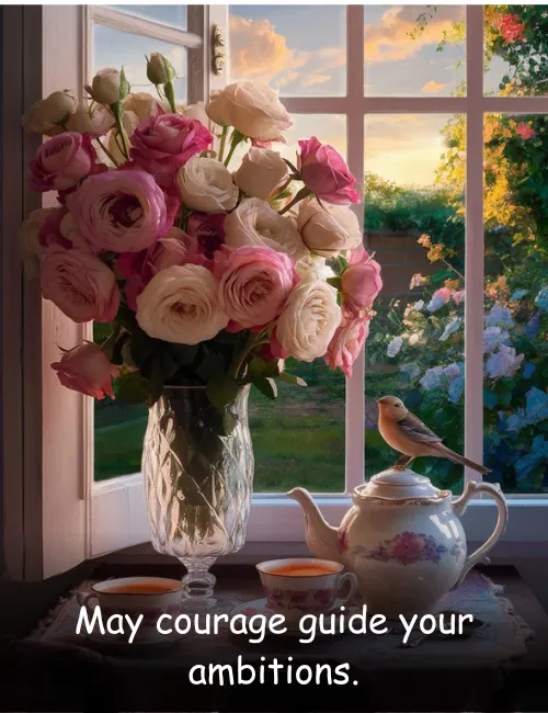 May courage guide your ambitions.