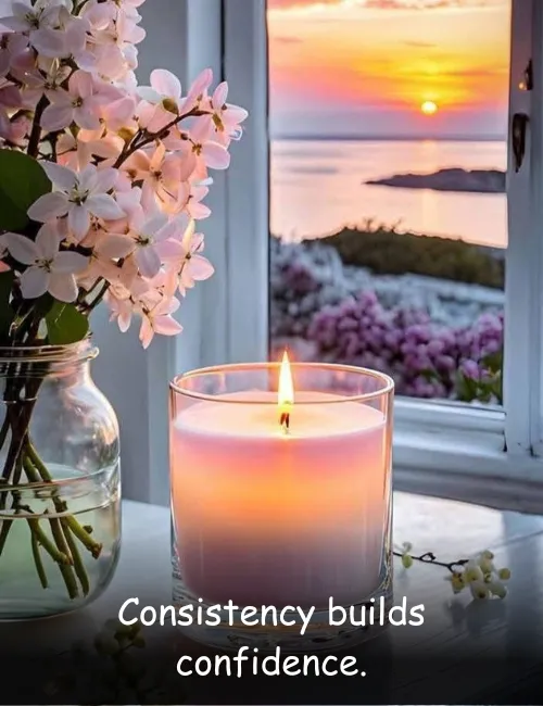 Consistency builds confidence.