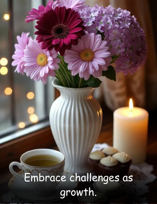 Embrace challenges as growth.