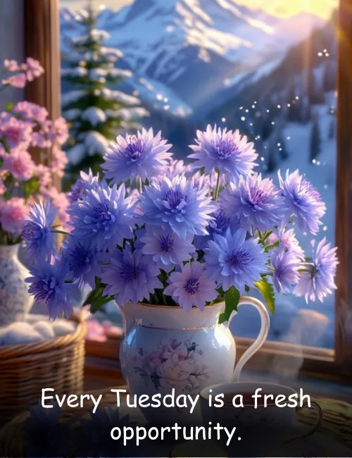 Every Tuesday is a fresh opportunity.