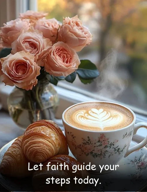 Let faith guide your steps today.
