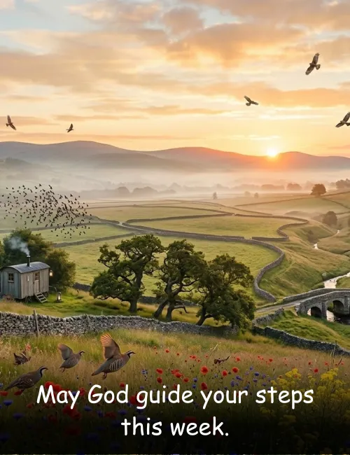 May God guide your steps this week.