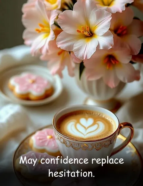 May confidence replace hesitation.