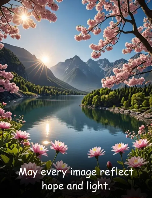 May every image reflect hope and light.