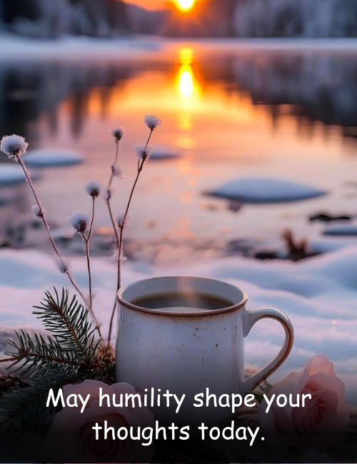 May humility shape your thoughts today.