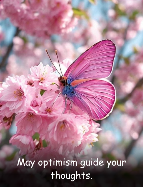 May optimism guide your thoughts.