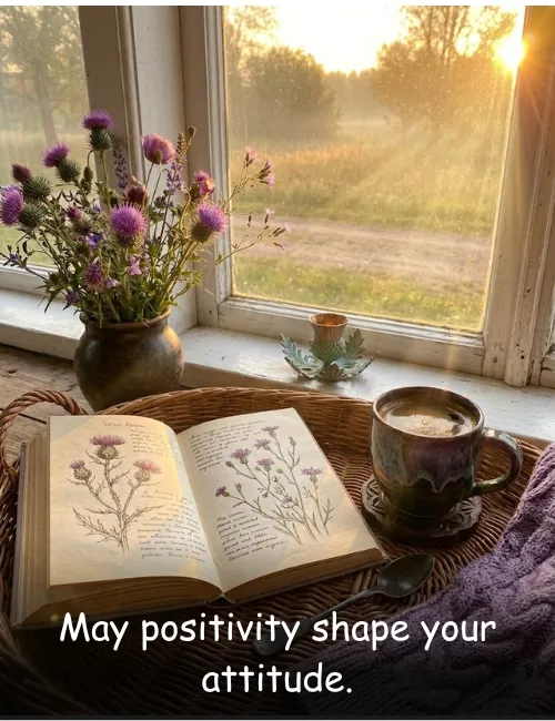 May positivity shape your attitude.
