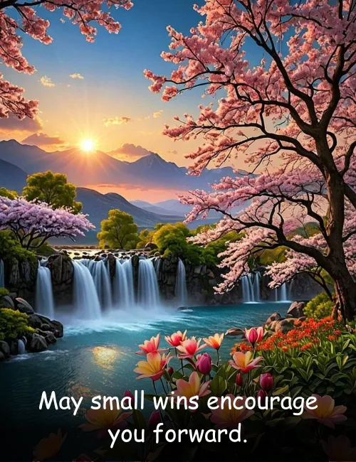 May small wins encourage you forward.