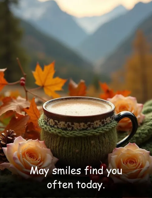 May smiles find you often today.