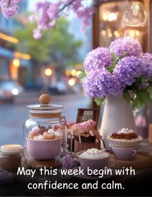 May this week begin with confidence and calm.