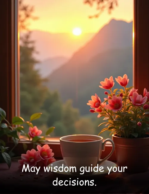 May wisdom guide your decisions.