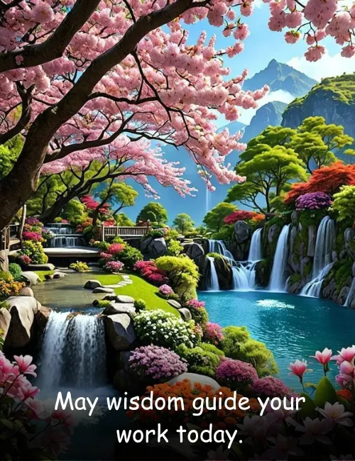 May wisdom guide your work today