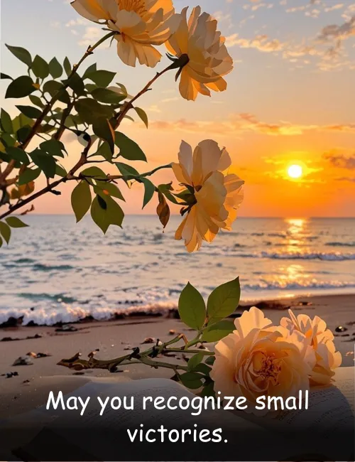 May you recognize small victories.