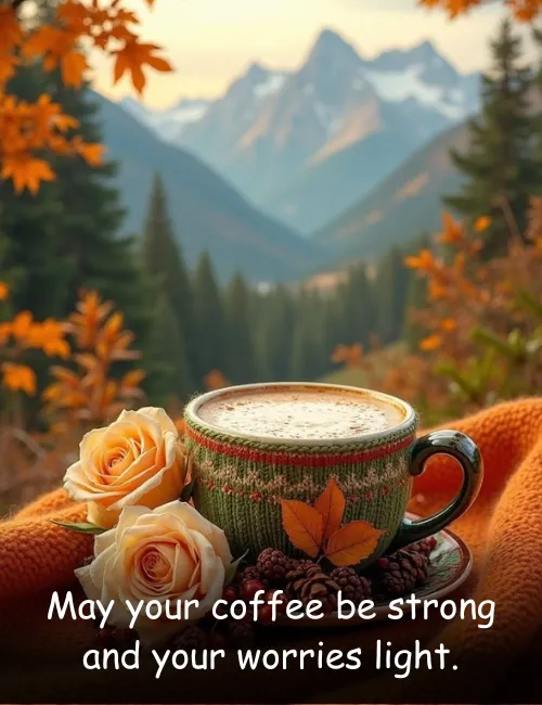 May your coffee be strong and your worries light.