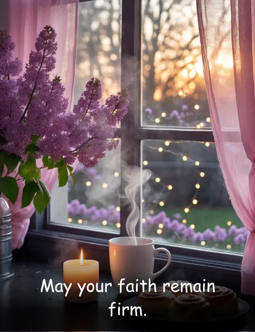 May your faith remain firm.