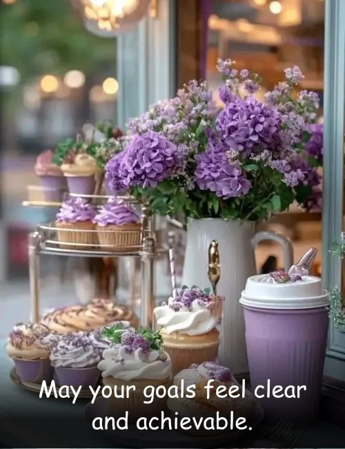 May your goals feel clear and achievable.