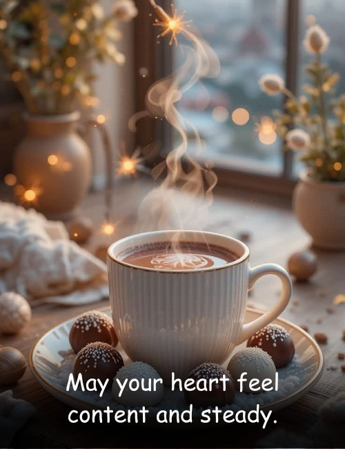 May your heart feel content and steady.