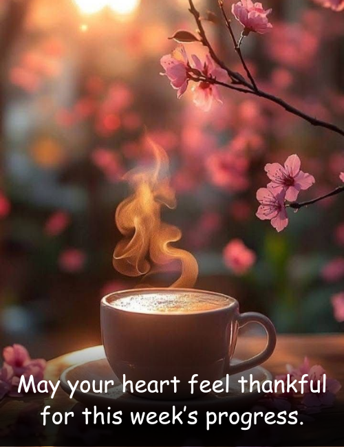 May your heart feel thankful for this week’s progress.