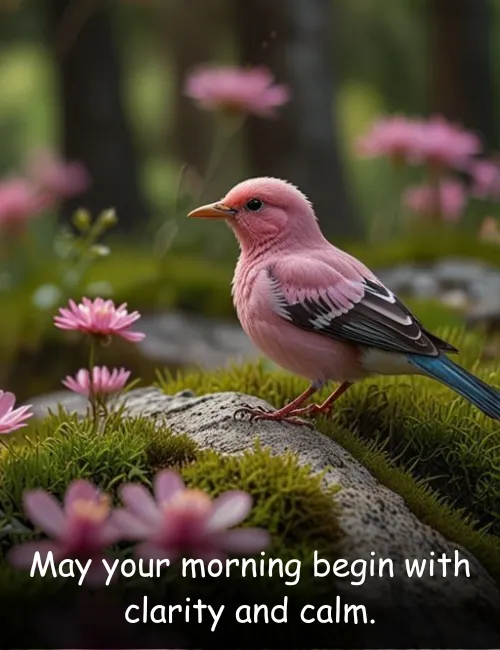 May your morning begin with clarity and calm.