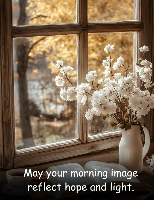 May your morning image reflect hope and light.