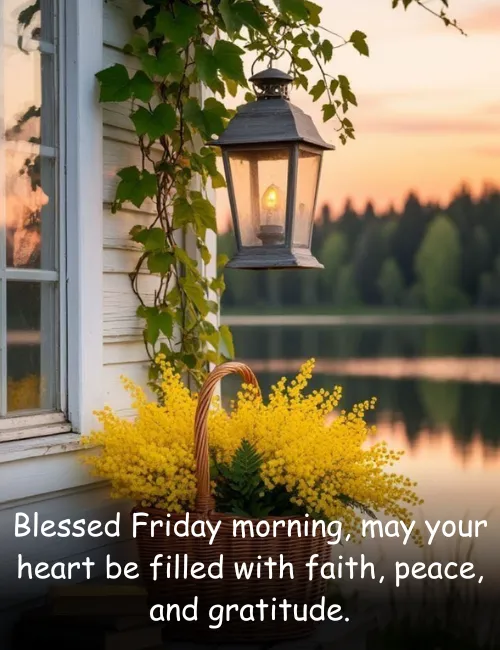 Blessed Friday morning, may your heart be filled with faith, peace, and gratitude.