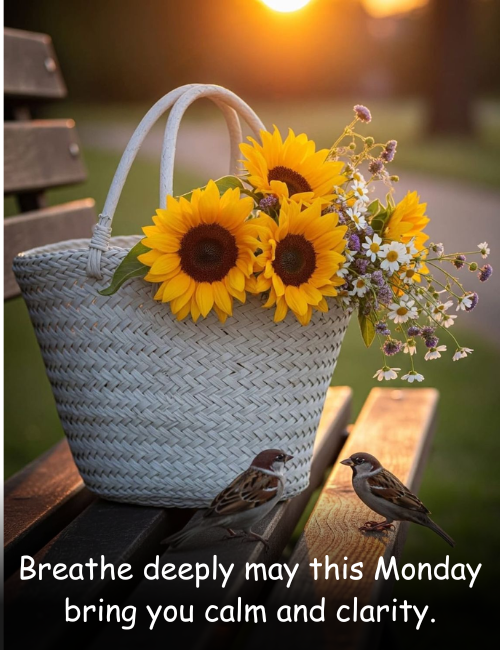 Breathe deeply may this Monday bring you calm and clarity