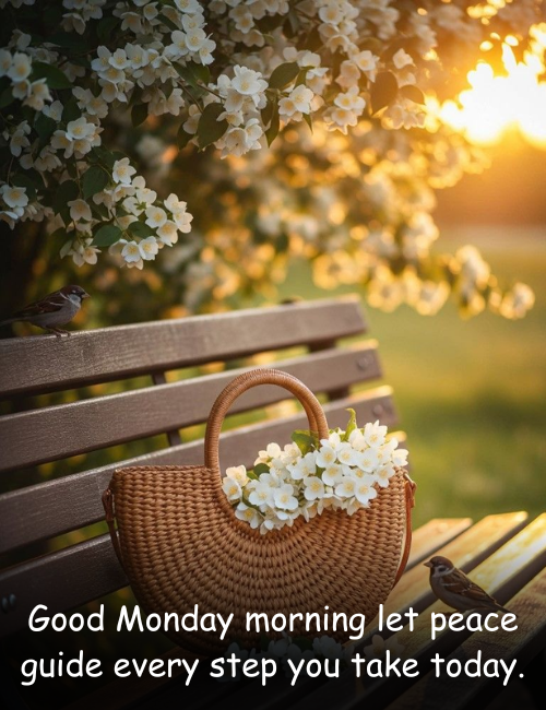 Good Monday morning let peace guide every step you take today
