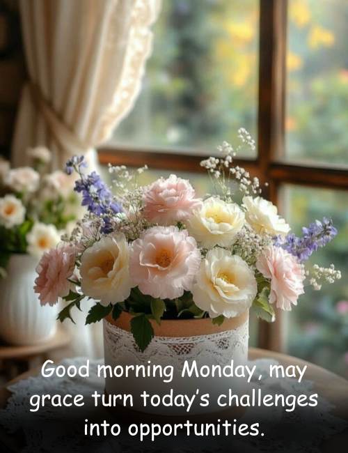 Good morning Monday, may grace turn today’s challenges into opportunities