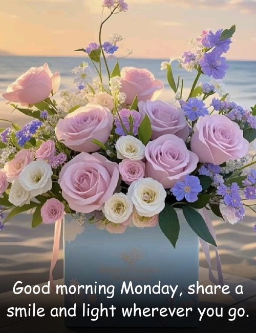 Good morning Monday, share a smile and light wherever you go