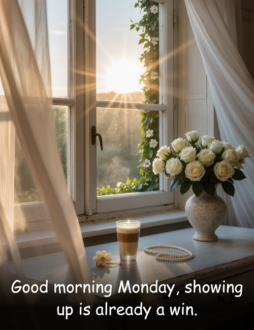 Good morning Monday, showing up is already a win