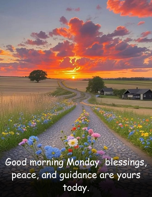 Good morning Monday — blessings, peace, and guidance are yours today