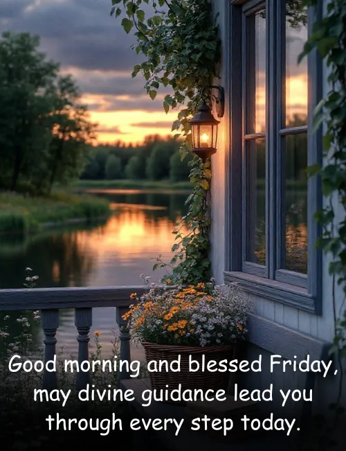 Good morning and blessed Friday, may divine guidance lead you through every step today.