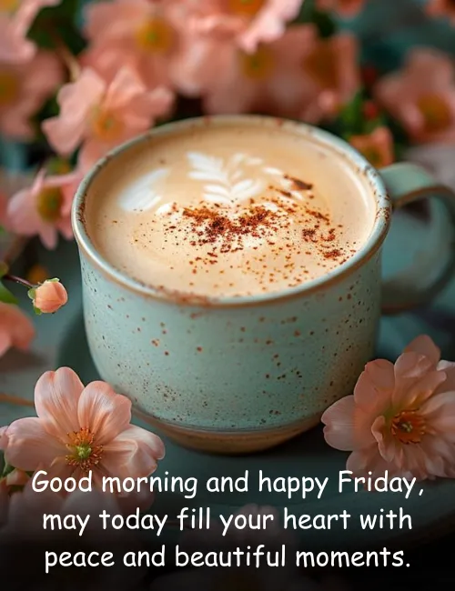 Good morning and happy Friday, may today fill your heart with peace and beautiful moments.