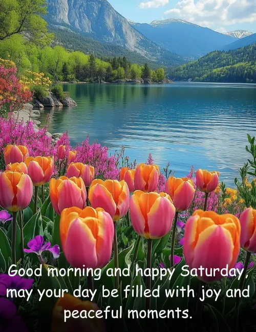 Good morning and happy Saturday, may your day be filled with joy and peaceful moments.