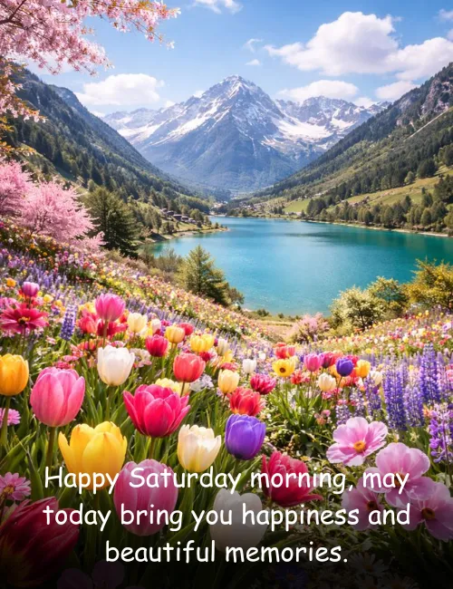 Happy Saturday morning, may today bring you happiness and beautiful memories.