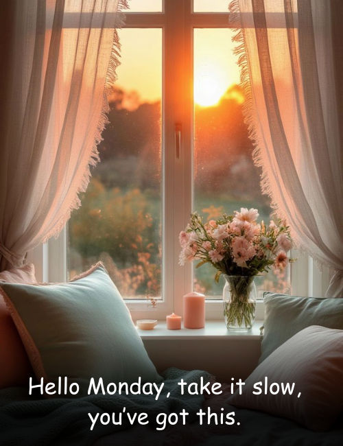 Hello Monday, take it slow, you’ve got this