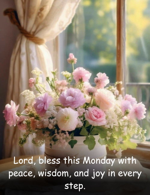 Lord, bless this Monday with peace, wisdom, and joy in every step