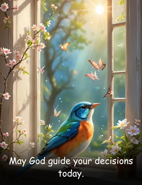 May God guide your decisions today.