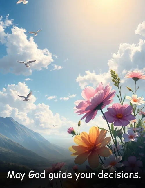  May God guide your decisions.