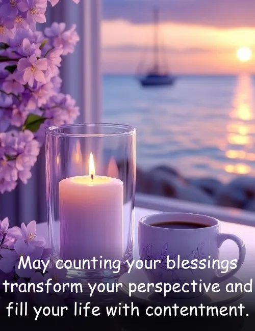 May counting your blessings transform your perspective and fill your life with contentment.