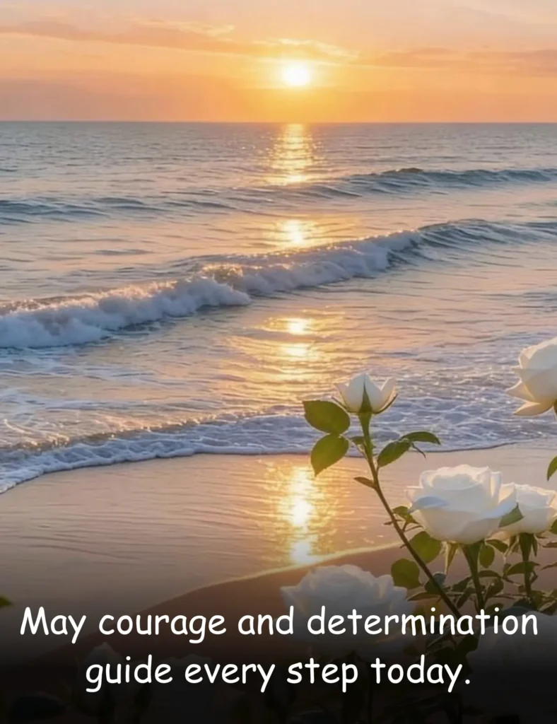May courage and determination guide every step today.