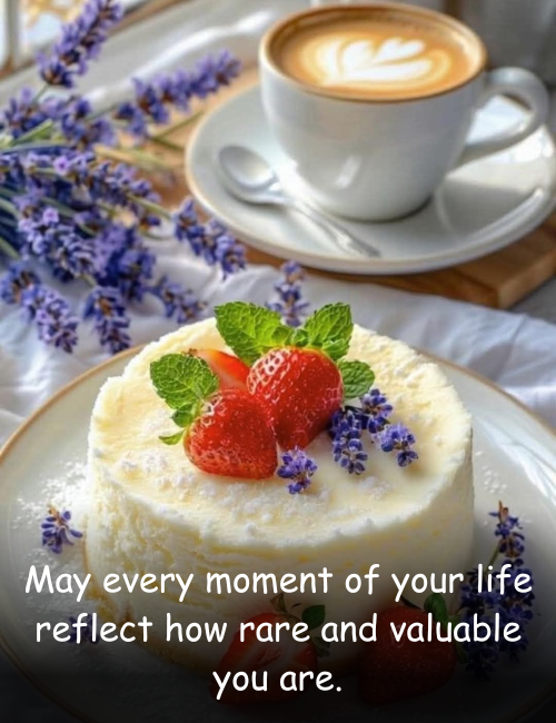May every moment of your life reflect how rare and valuable you are