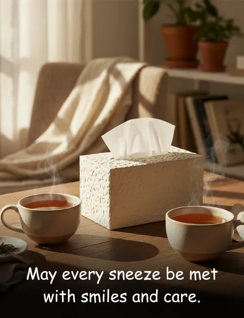 May every sneeze be met with smiles and care.
