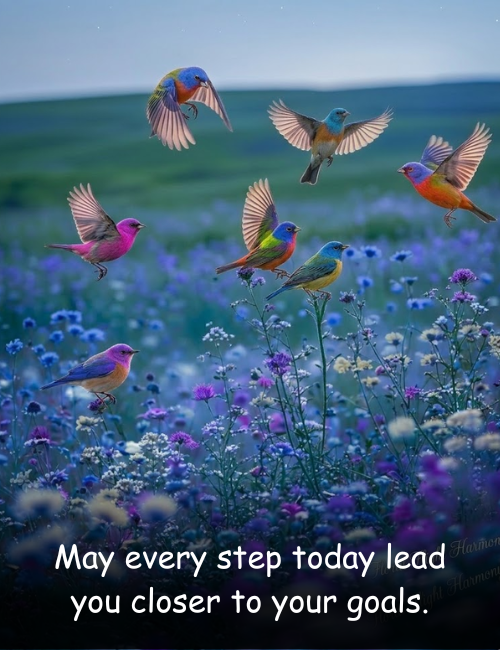 May every step today lead you closer to your goals
