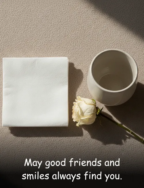 May good friends and smiles always find you.