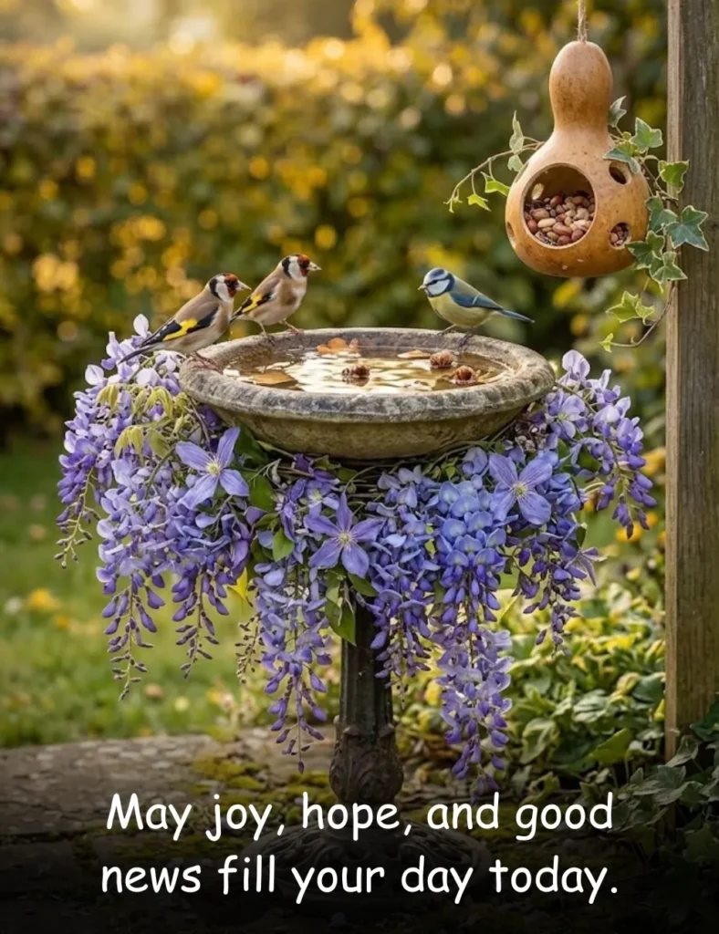 May joy, hope, and good news fill your day today