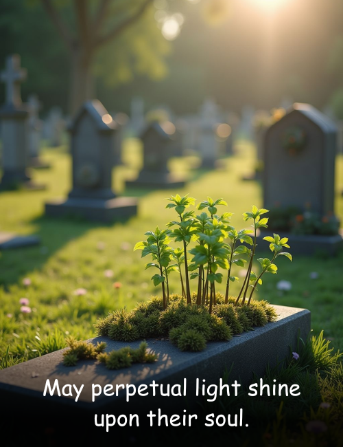 May perpetual light shine upon their soul