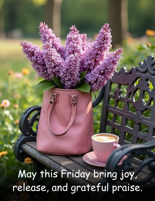 May this Friday bring joy, release, and grateful praise