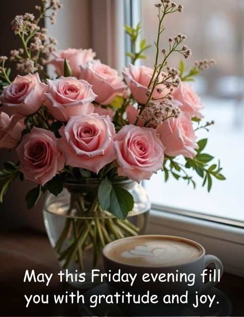 May this Friday evening fill you with gratitude and joy