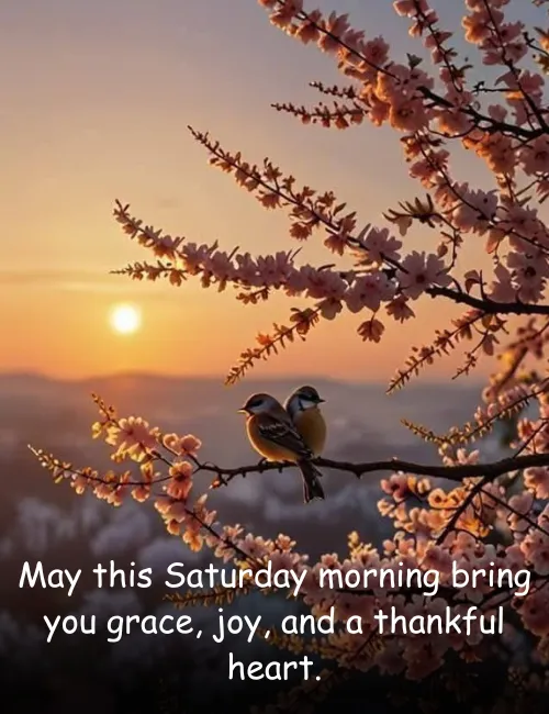 May this Saturday morning bring you grace, joy, and a thankful heart.